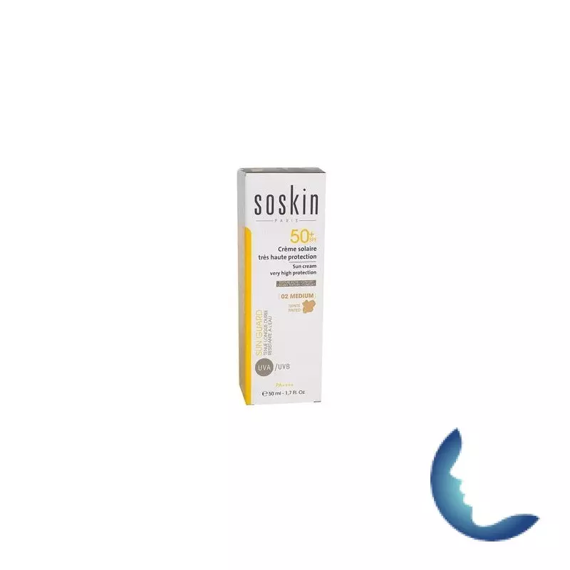 SOSKIN 02 CREME SOLAIRE TEINTEE MEDIUM SPF50+, 50 ml