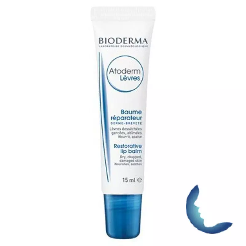 Bioderma Atoderm Baume Réparateur Lèvres Gercées Tube, 15ml