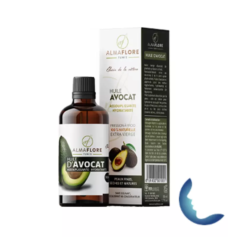 ALMAFLORE Huile d’Avocat, 50ML