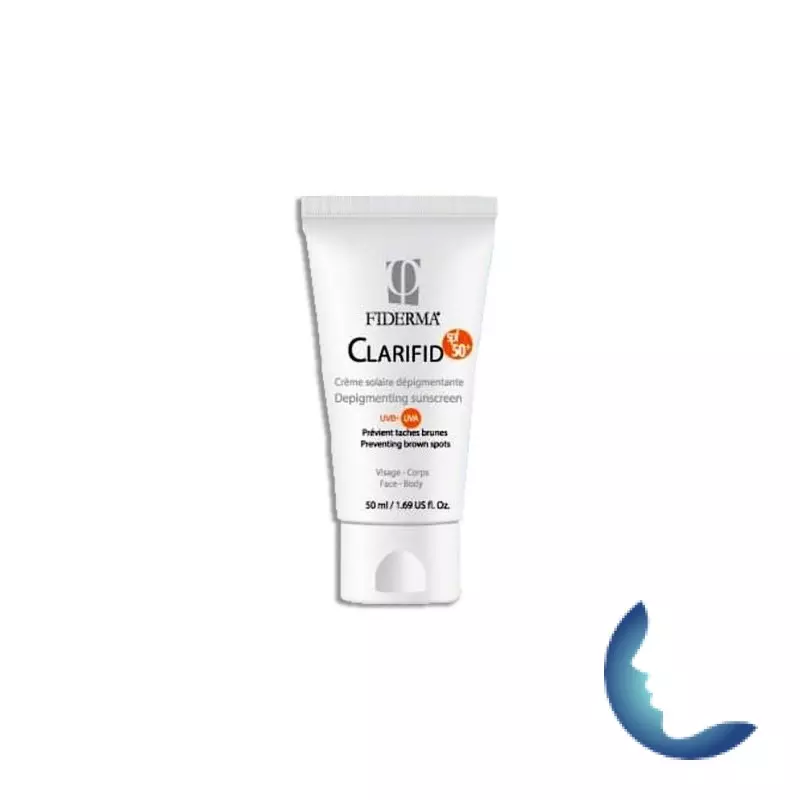 FIDERMA CLARIFID CREME Dépigmentante Solaire SPF 50+, 50 ml