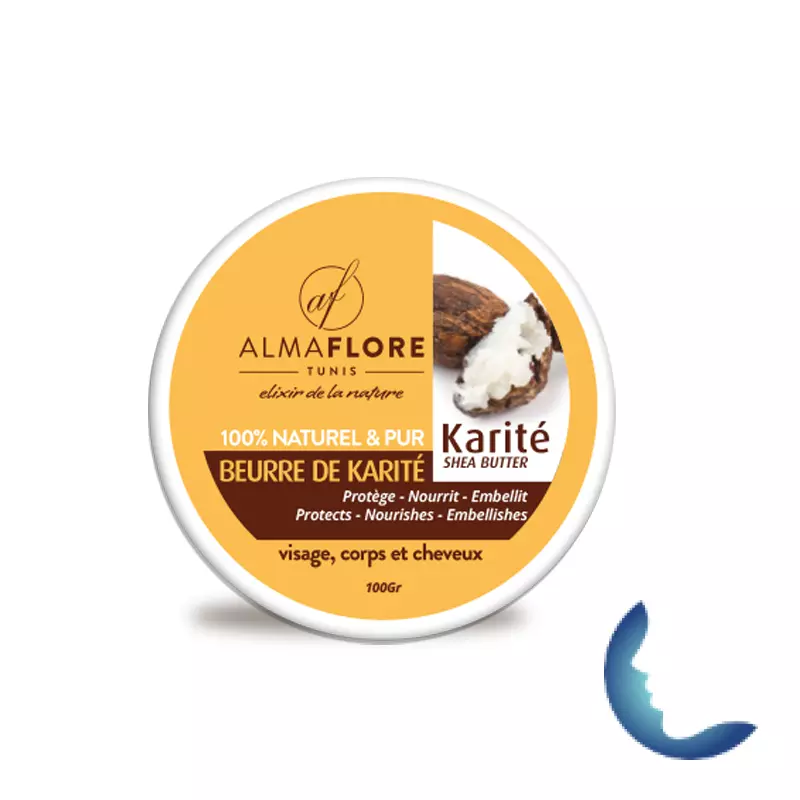 ALMAFLORE Beurre de Karité Pure 100% NATUREL, 100GR