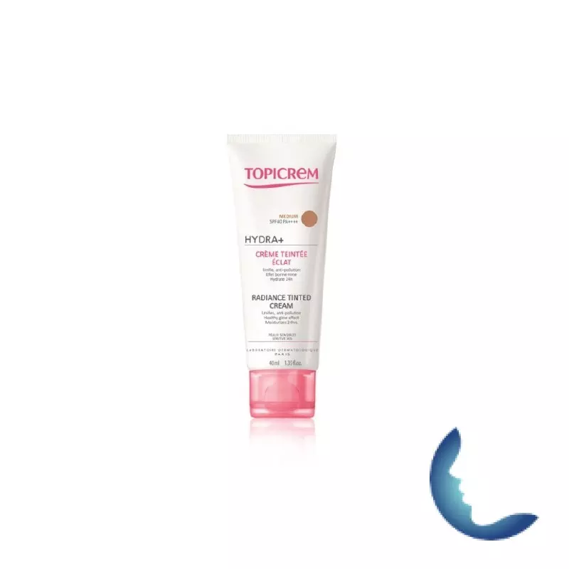 TOPICREM HYDRA+ CRÈME TEINTÉE ÉCLAT MEDIUM SPF40 40ML