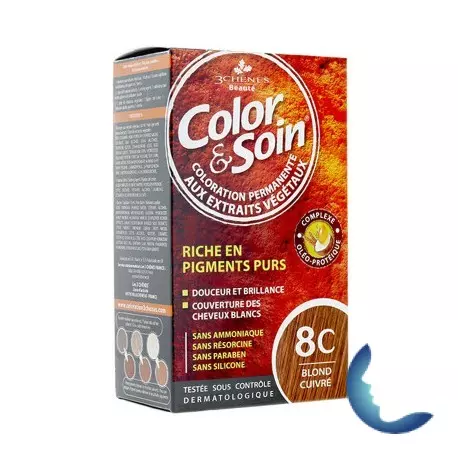 3 Chênes Color & Soin Coloration Blond Cuivré 8C