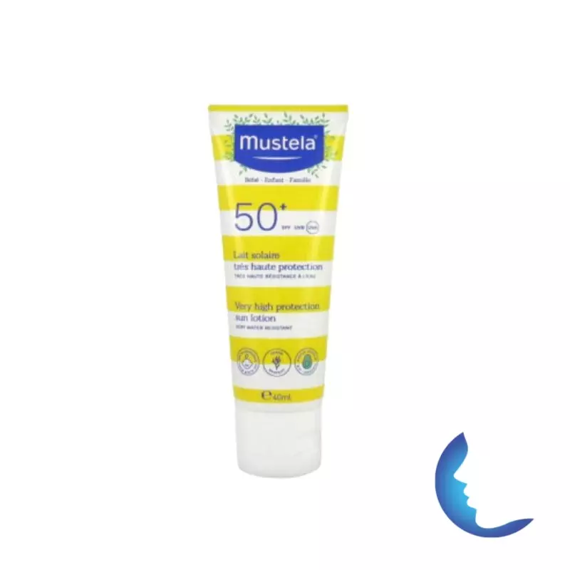 Mustela Lait Solaire Très Haute Protection, 40ml