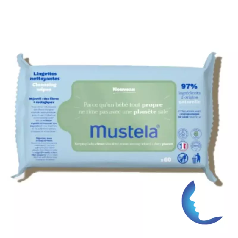 Mustela Bébé Lingettes Dermo-Apaisantes, 70 Lingettes