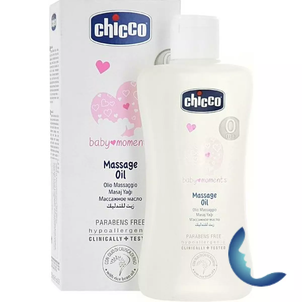 CHICCO HUILE DE MASSAGE BABY MOMENTS, 200 ml