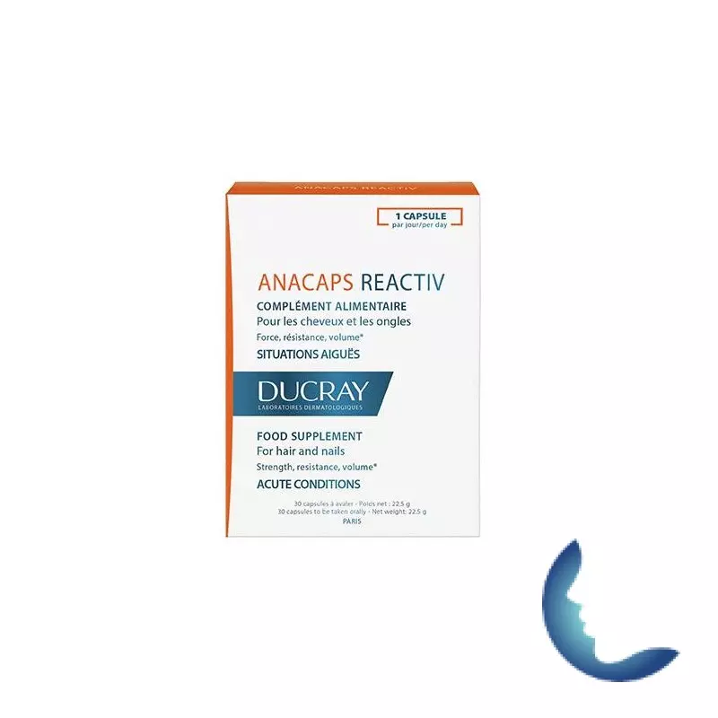 Ducray Anacaps Reactive Chute De Cheveux, 30 Gélules