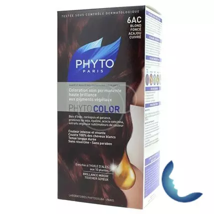 PHYTO Phytocolor Couleur Soin 6AC Blond foncé doré, 1 kit