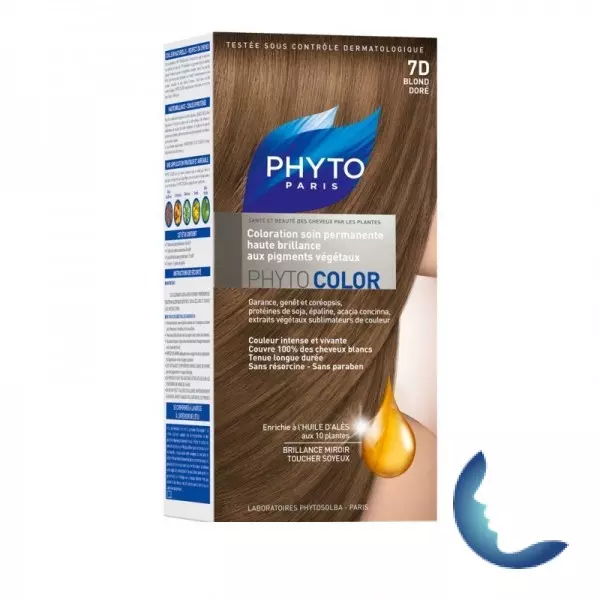 PHYTO Phytocolor Couleur Soin 7D Blond doré, 1 kit