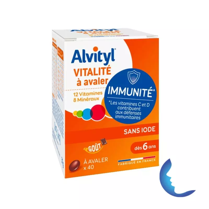 Alvityl Vitalité à Avaler Dès 6ans, 40 Comprimés