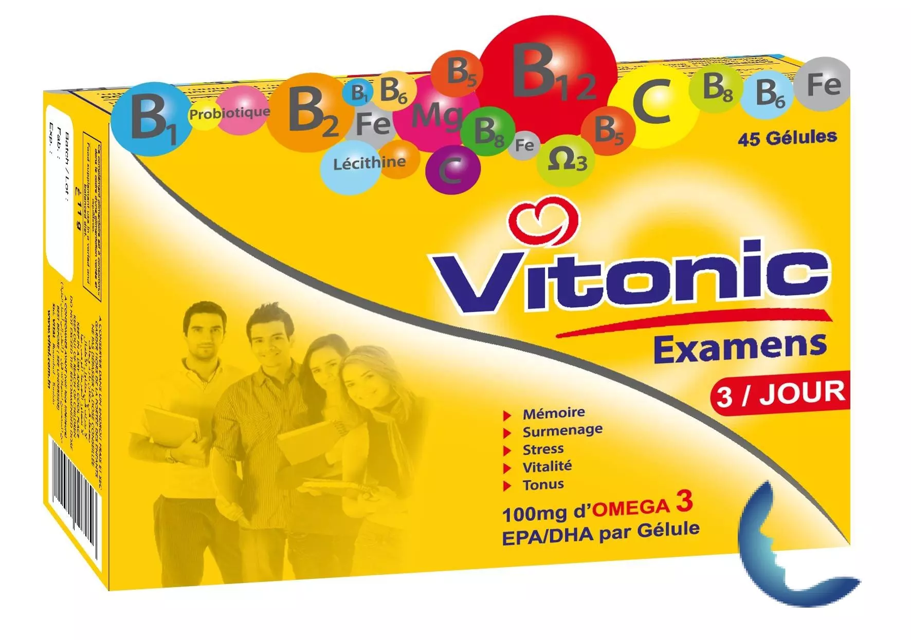 VITONIC EXAMENS, 45 gélules