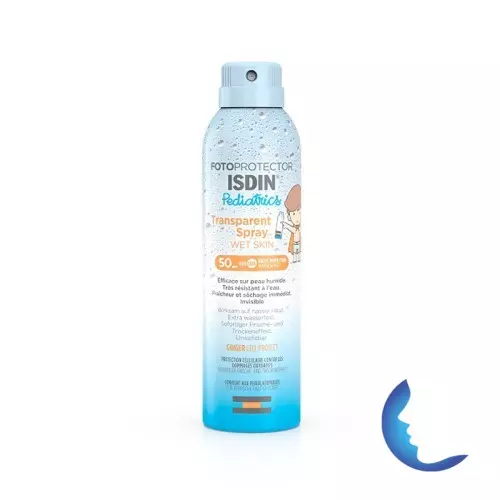 ISDIN PEDIATRICS TRANSPARENT SPRAY POUR ENFANTS SPF50, 250ML