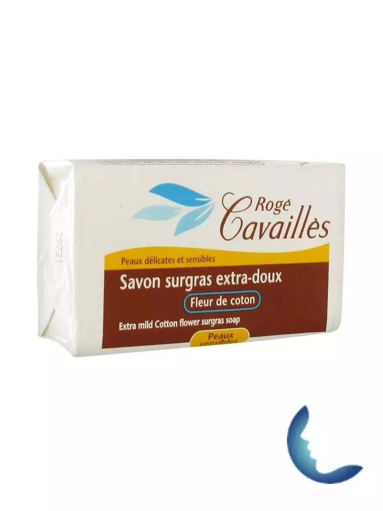 ROGE CAVAILLES Savon surgras Extra doux Fleur de coton, 150g