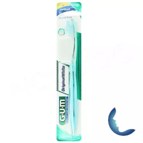 GUM Brosse à dents Original White medium compacte (563)