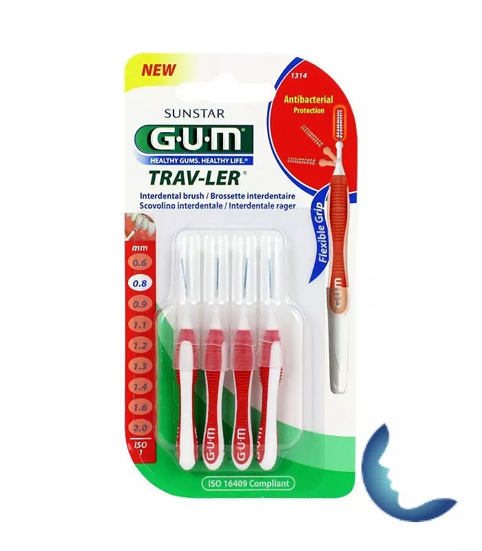 GUM Brossette TravLer Cylindrique 0,8 mm (1314)