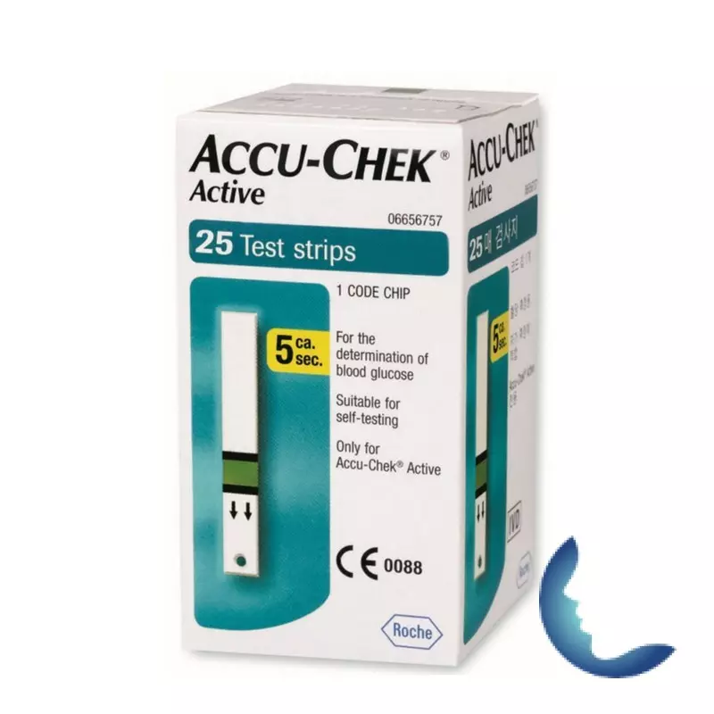 ACCU-CHEK Active BANDELETTES, 25 bandelettes