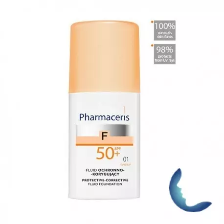 Pharmaceris  Fond de Teint Spf 50+ (IVORY 1) , 30ml