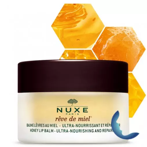 Nuxe Rêve de miel, Baume lèvres réparateur ultra nourrissant, 15g