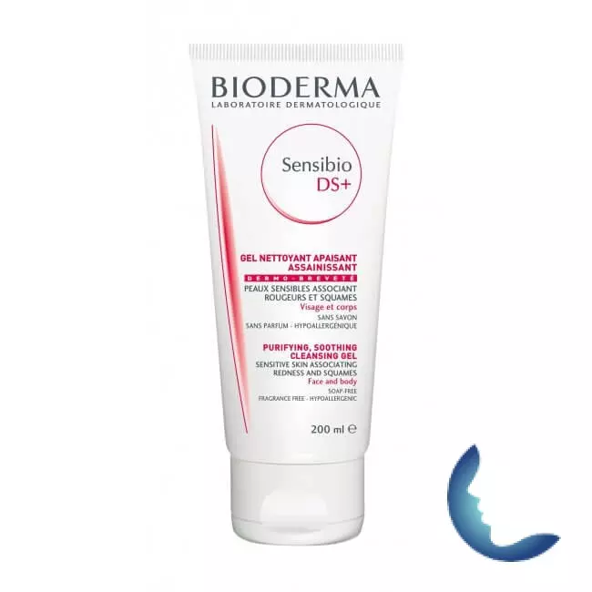 BIODERMA Sensibio DS+ Gel Moussant Peaux Sensibles, 200ml