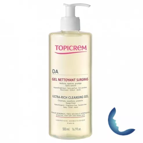 Topicrem DA Peaux Atopiques Gel Nettoyant Surgras 500 ml