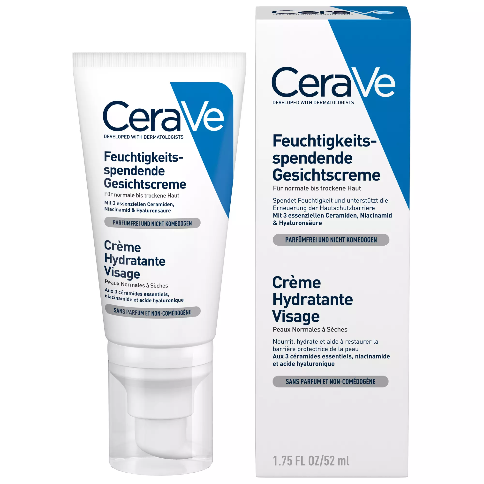 CeraVe Crème Hydratante Visage, 52ml