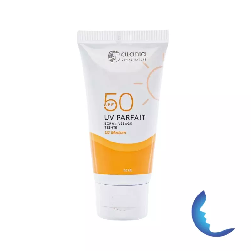 Alania UV Parfait Ecran Solaire Visage Teinté 02 Medium, 40ml