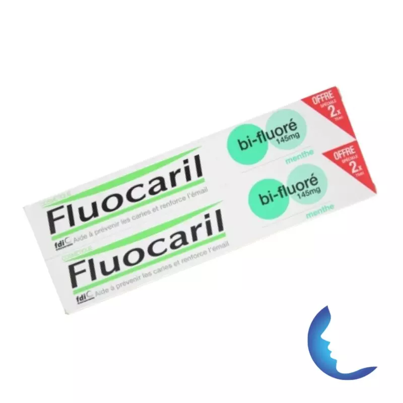 Fluocaril Bi-Fluoré 145mg Menthe Lot De Deux 75*2