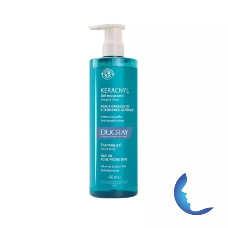 Ducray Keracnyl Gel Moussant Visage&Corps, 400ml