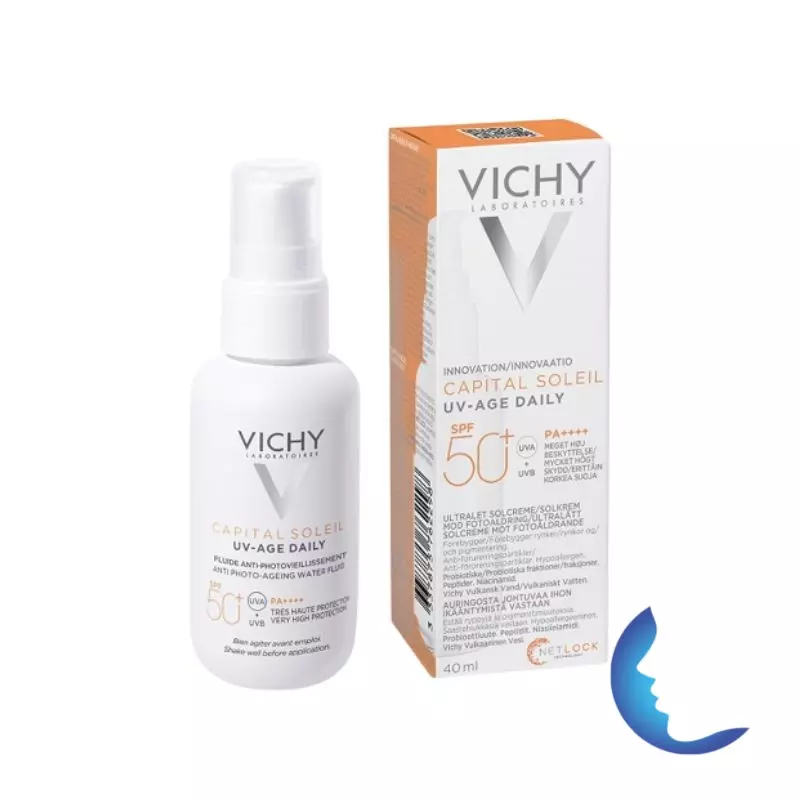 Vichy Capital Soleil UV-Age Daily Fluide Anti-Photovieillissement Invisible, 40ml