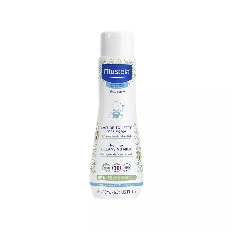 Mustela Bébé Lait de Toilette sans Rinçage 200ml