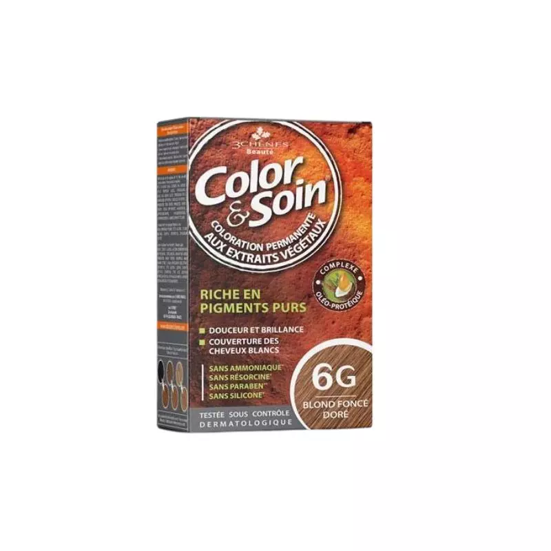 3 Chênes Color & Soin Coloration Blond Foncé Doré 6G