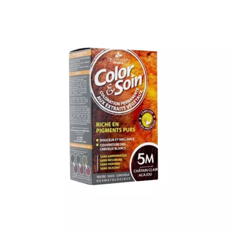 3 Chênes Color & Soin Coloration Chatain Clair Acajou 5M