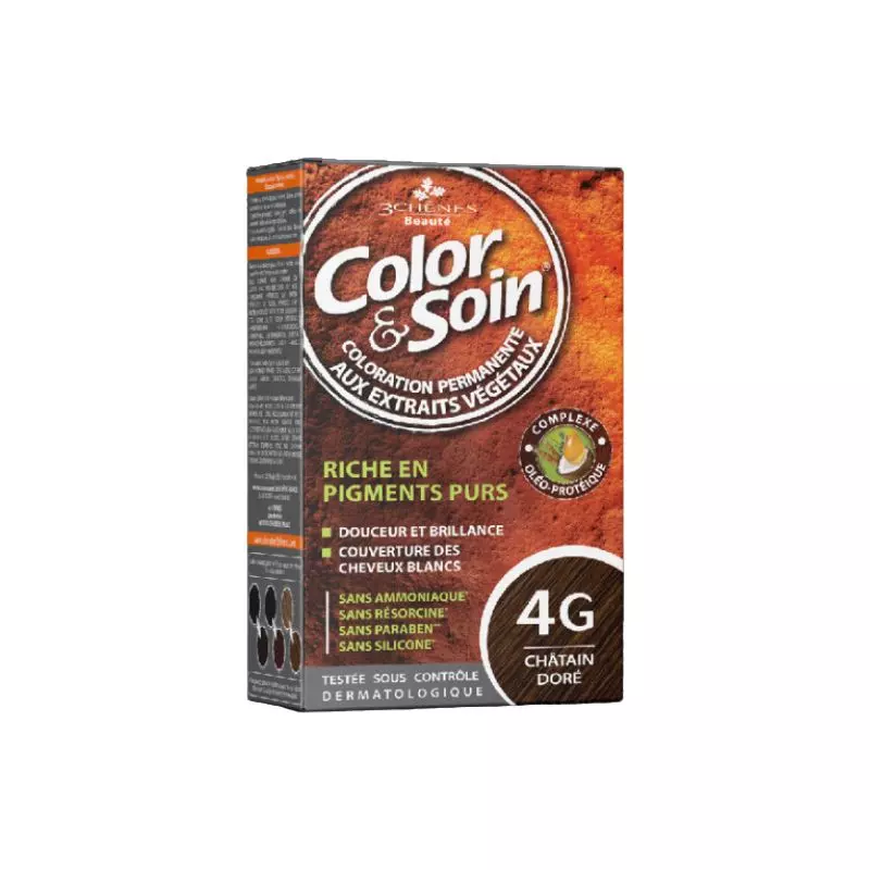 3 Chênes Color & Soin Coloration Châtain Doré 4G