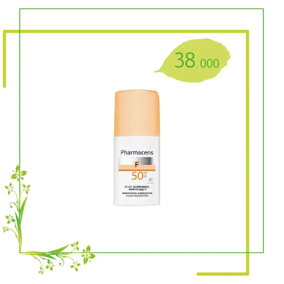 PHARMACERIS F Fond de Teint SPF 50+ (IVORY 1) , 30ml