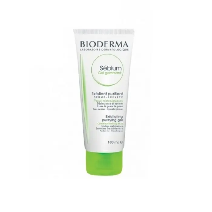 BIODERMA SEBIUM GEL GOMMANT EXFOLIANT PURIFIANT PEAUX MIXTES A GRASSES 100ML