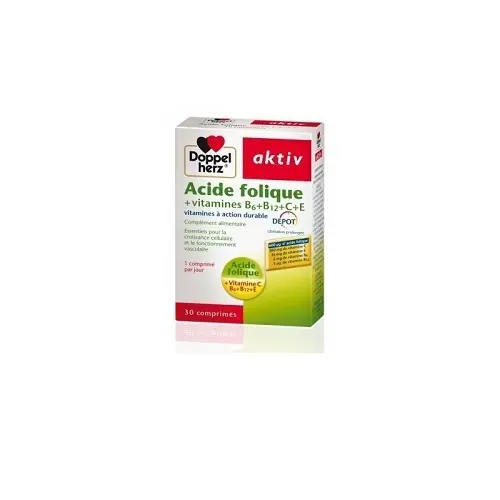 AKTIV ACIDE FOLIQUE VITAMINES B+C+E , 30 Comprimés