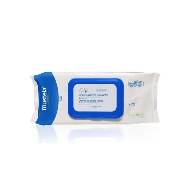 MUSTELA Lingettes Dermo Apaisantes Change parfumées, 70 lingettes