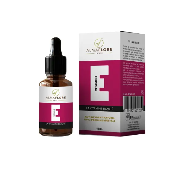 ALMAFLORE VITAMINE E 100% D’Origine Végétale, 10ML