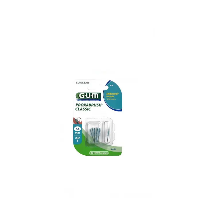 GUM brossettes fine conique, boite de 8 (614)