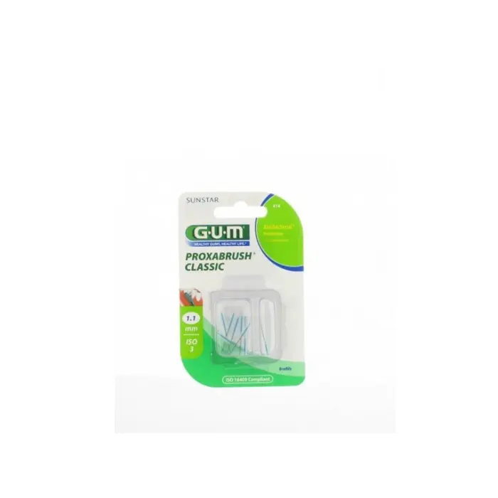 GUM brossettes ultra fine conique, boite de 8 (414)