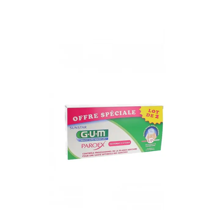 GUM PAROEX GEL DENTIFRICE – LOT DE 2X75 ML