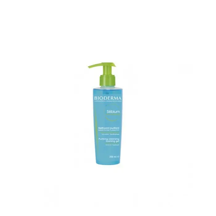 BIODERMA Sébium Gel Moussant Purifiant POMPE, 200ml