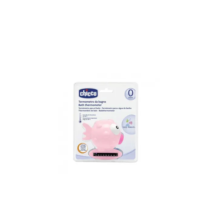 CHICCO thermomètre de bain rose fish