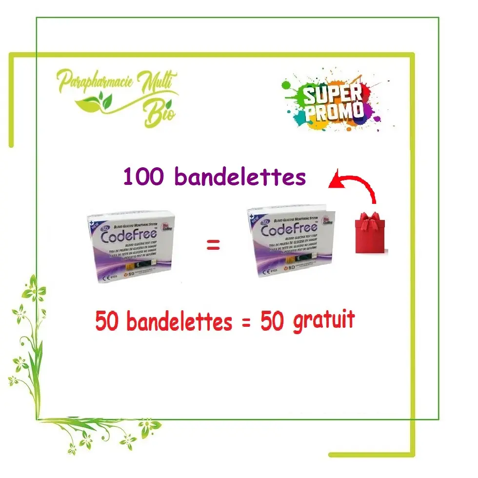 50 bandelettes codefree = 50 gratuit