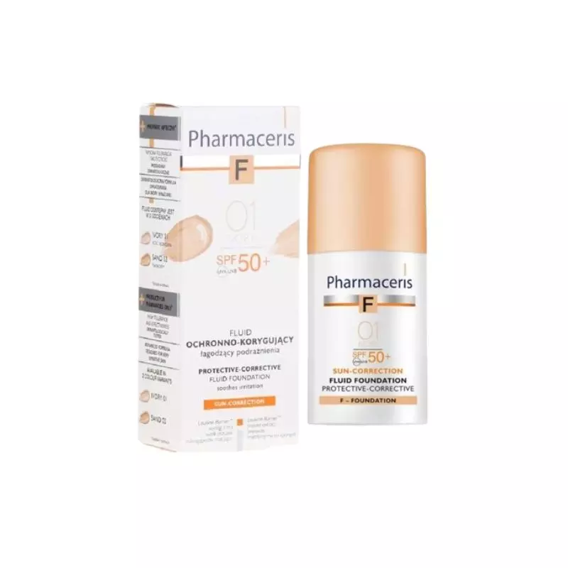 Pharmaceris  Fond de Teint Spf 50+ (IVORY 1) , 30ml