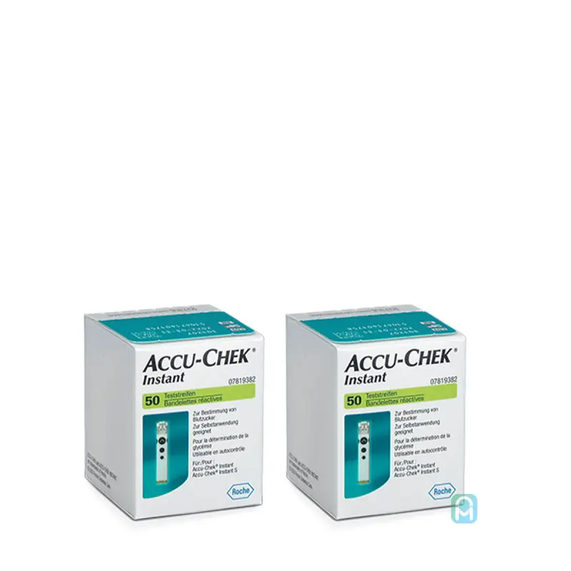 Bandelettes test glycémie – Accu chek Instant – 100 unités