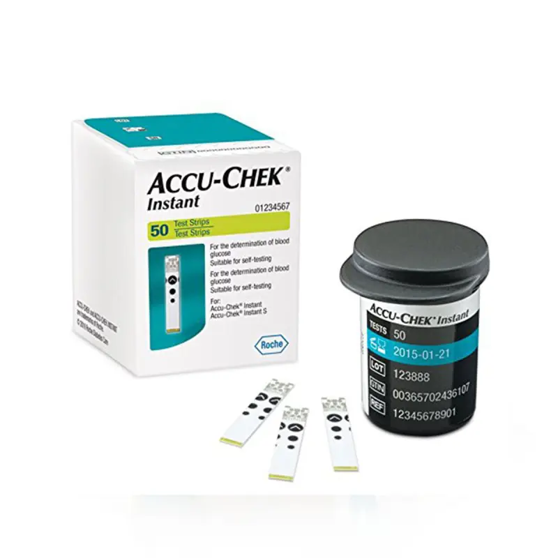 Bandelettes test glycémie – Accu chek Instant – 50 unités