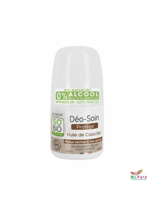 SO BIO Deo Soin Protection Huile de Coco Bio 50ML