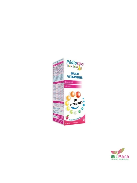 PEDIAKIDS MULTI VITAMINES FRAMBOISE SIROP 150 ML