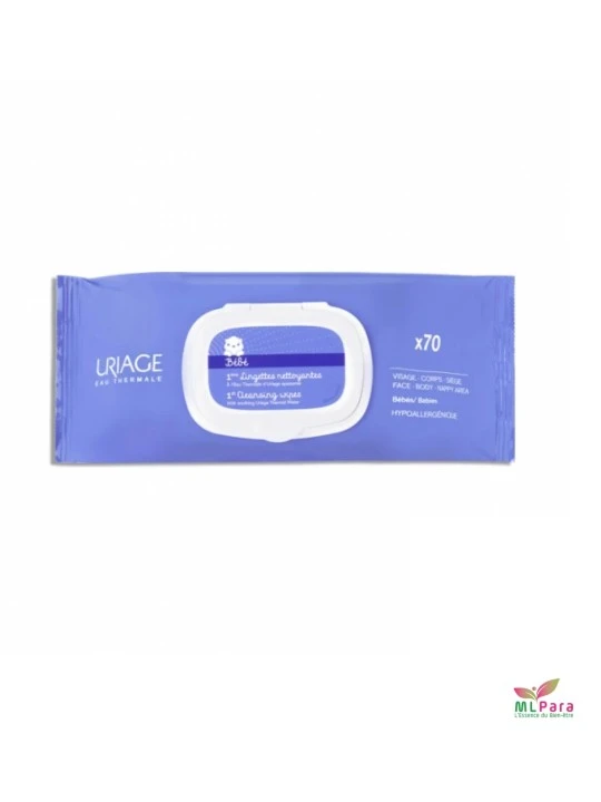 URIAGE Bebe 1eres Lingettes Nettoyantes 70 Lingettes